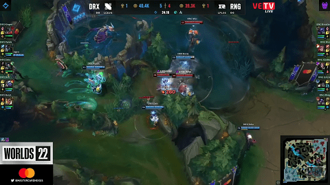 DRX excellently won against RNG in the Play-In Stage - source: League of Legends.
