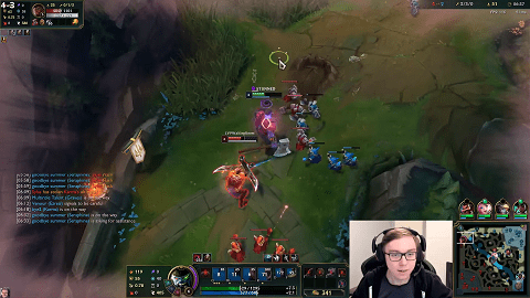 Thebausffs struggled against K’Sante during the laning phase - source: YouTube