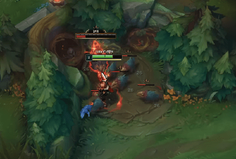 The Familiar Beast deals area damage to jungle camps - source: YouTube