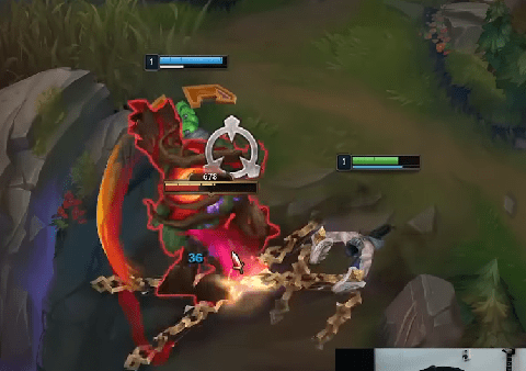 Sylas has a tough time in the early game as a jungle champion - source: YouTube