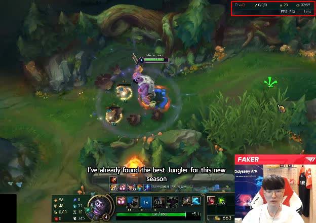 Faker clears 6 jungle camps in just 3 minutes - source: YouTube Faker