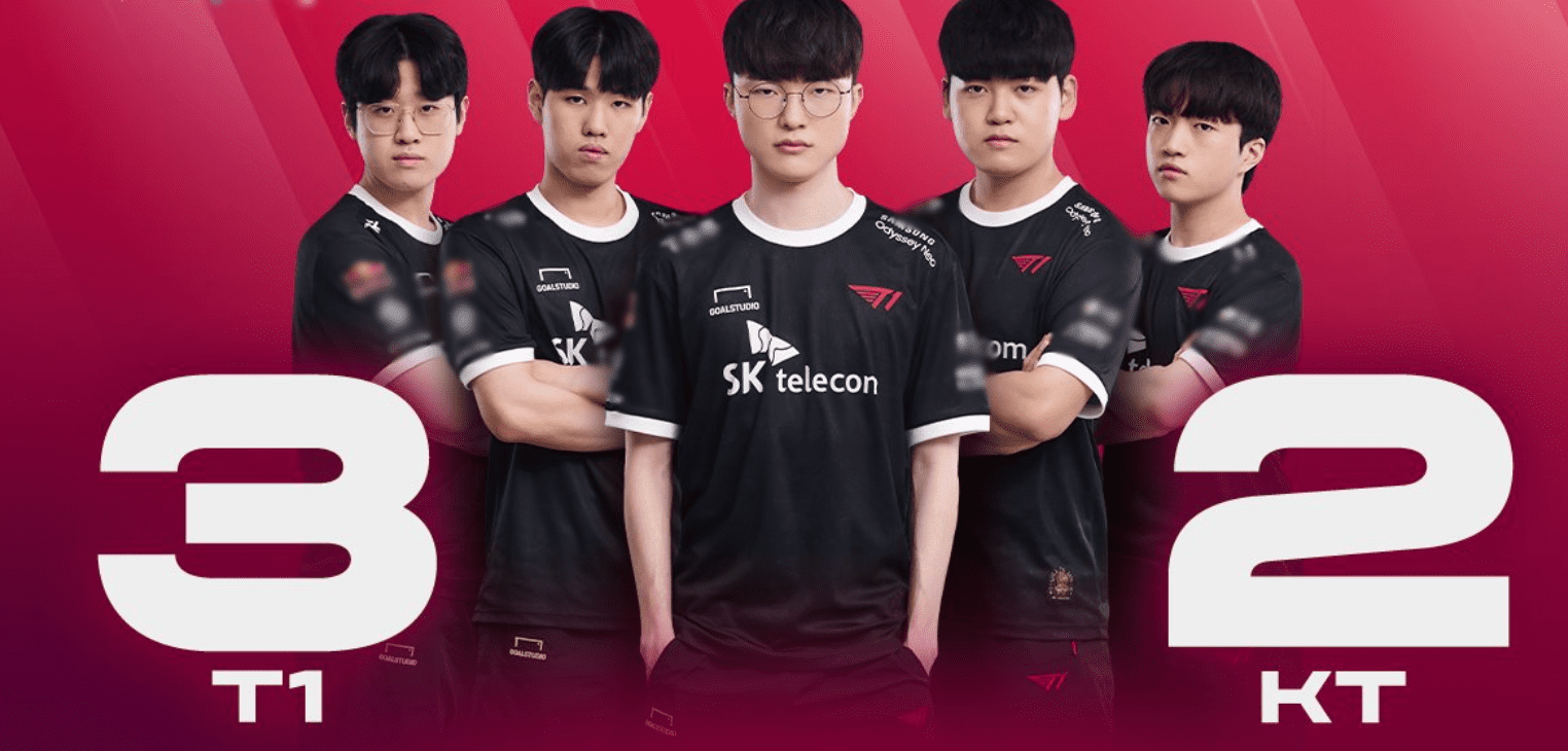 T1 had a tough victory against KT