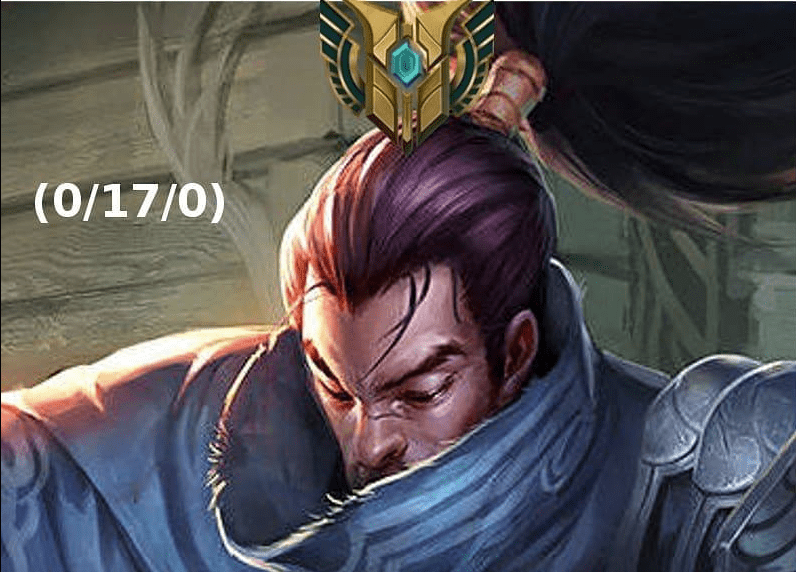 Yasuo with extremely low stats is no longer a stranger to League of Legends players