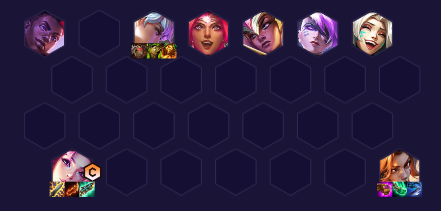 The complete comp in the late game that players should aim for - source: LoLChess