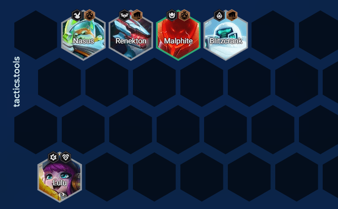The basic team composition players should aim for at the start - source: Tactics.tools