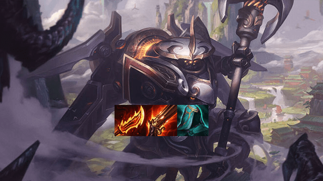 The 'signature' item build for Jax at this time - source: Riot Games