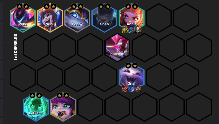 Nunu at level 8 will complete the 5 Yordle milestone - source: LoLChess