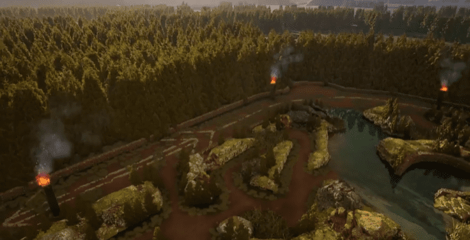 Realistic LoL map created by Unreal Engine 5