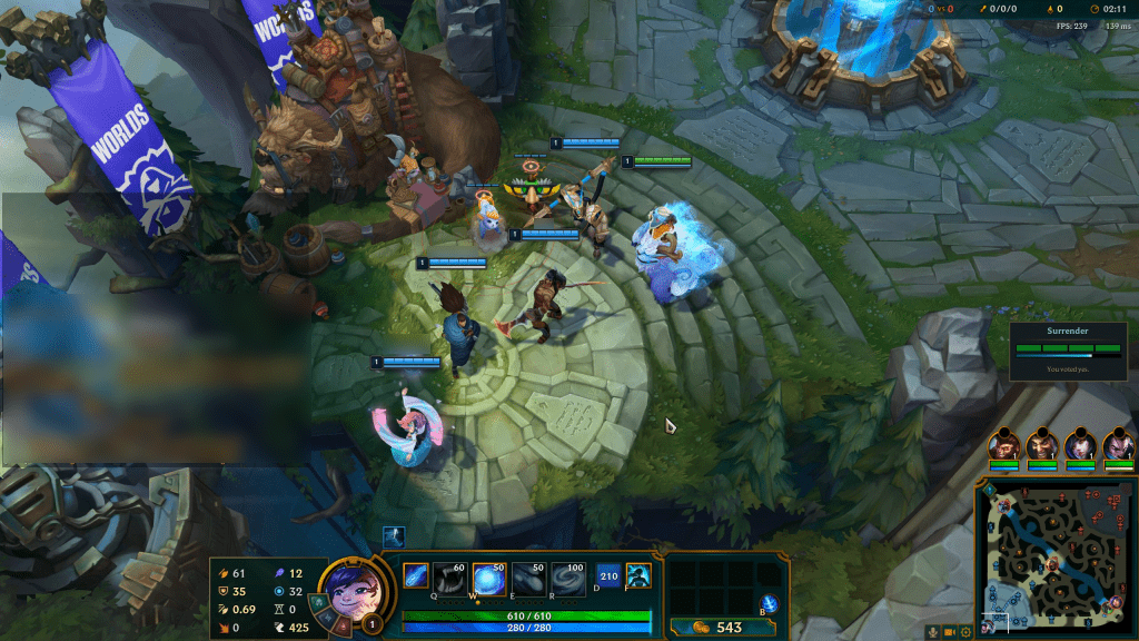 Previously, the Early Surrender mechanism with 4 votes only occurred when a player was inactive (AFK)
