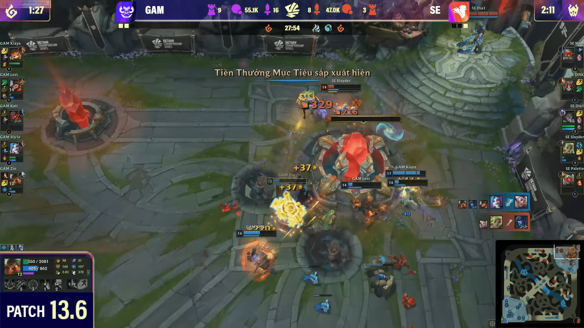 Slayder tried his best but it wasn't enough to stop GAM from winning - source: YouTube