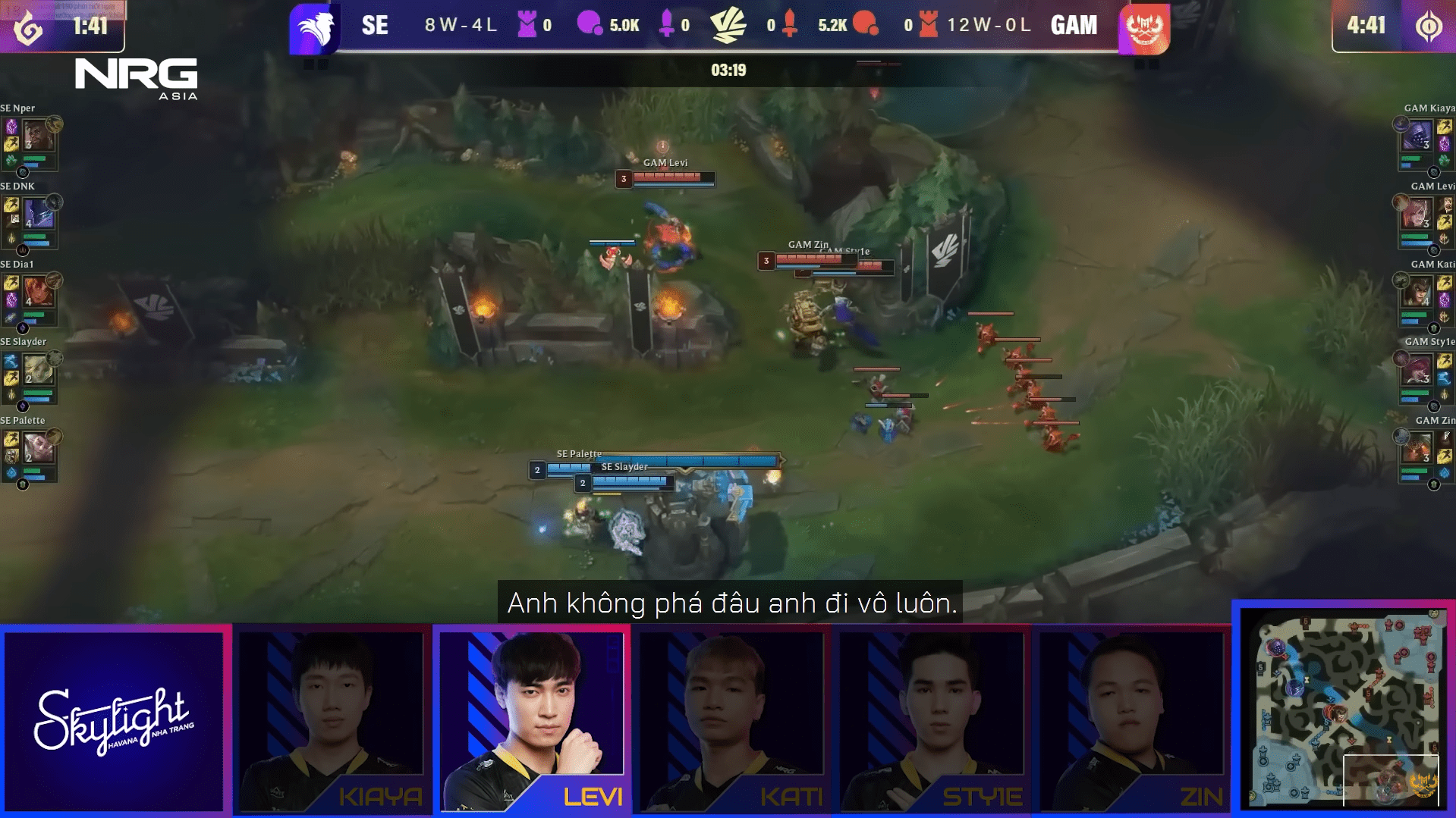 Optimus also commented on the communication issues of players - source: YouTube SBTC Esports