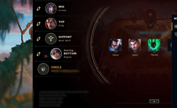 Player usernames during the ban/pick phase will temporarily be changed to Frog Spirit, Crab Monster… starting from season 2023
