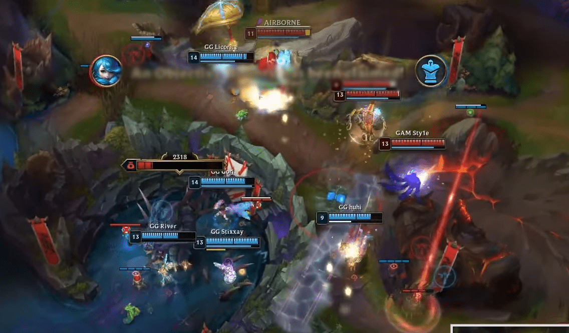 Licorice excelled at disrupting the opponent's formation - source: LoL Esports