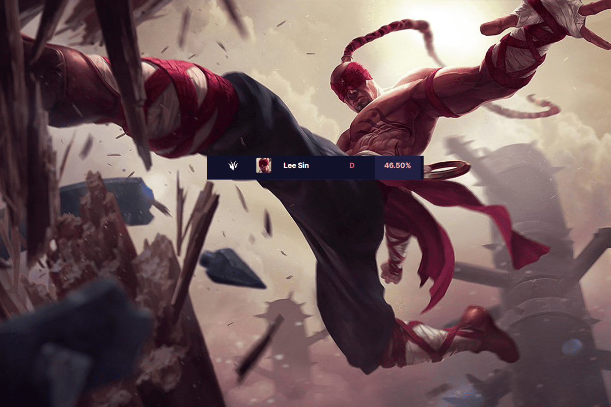 Lee Sin's win rate in patch 13.9 is only 46.5% due to the above bug