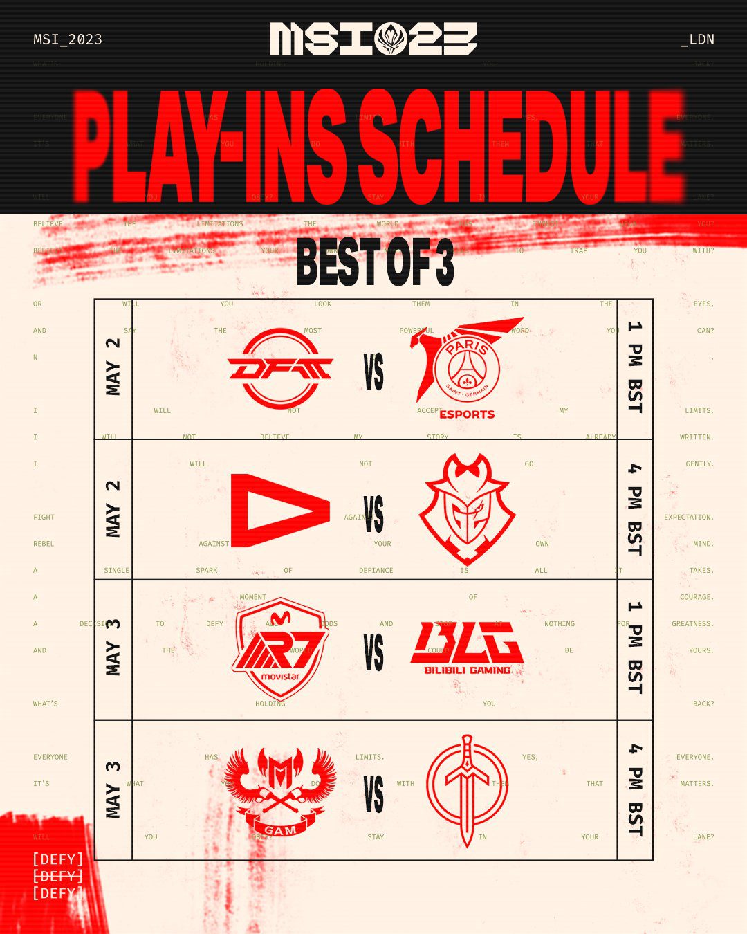 The first two matches of MSI 2023 were quite predictable