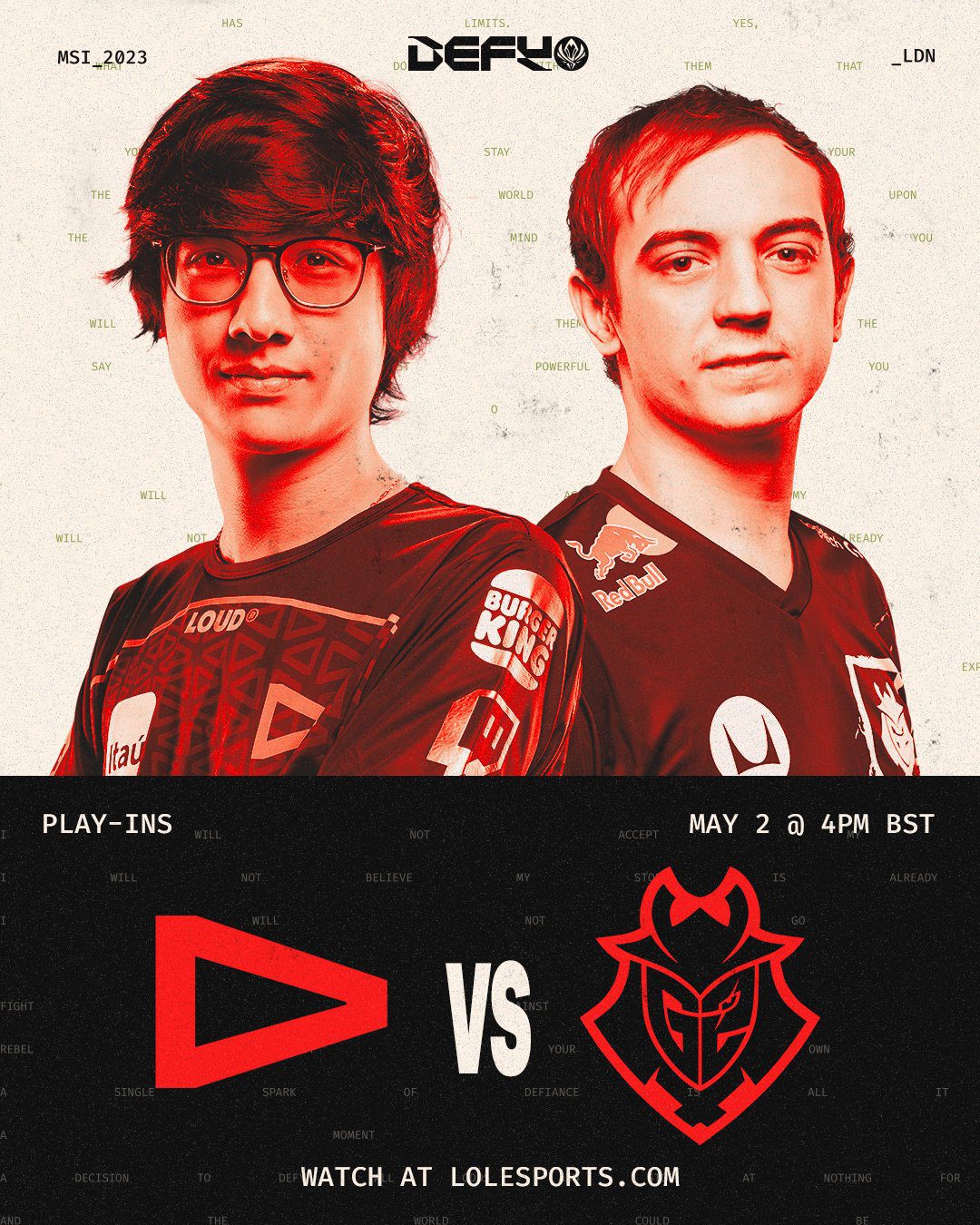 The match between LLL and G2 had many surprising developments