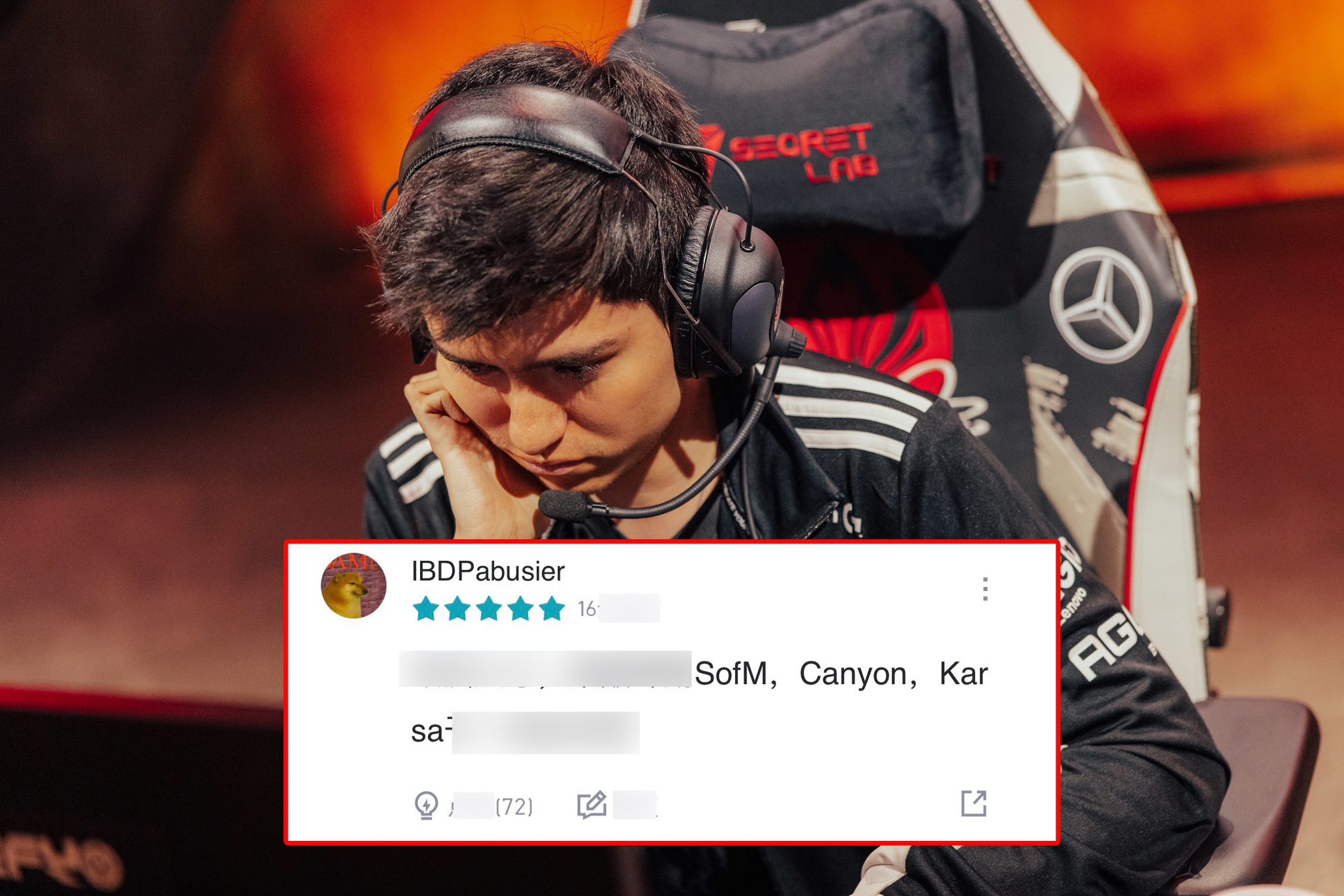 Yike is the most praised player on G2 and is compared to SofM, Canyon, Karsa - source: LoL Esports