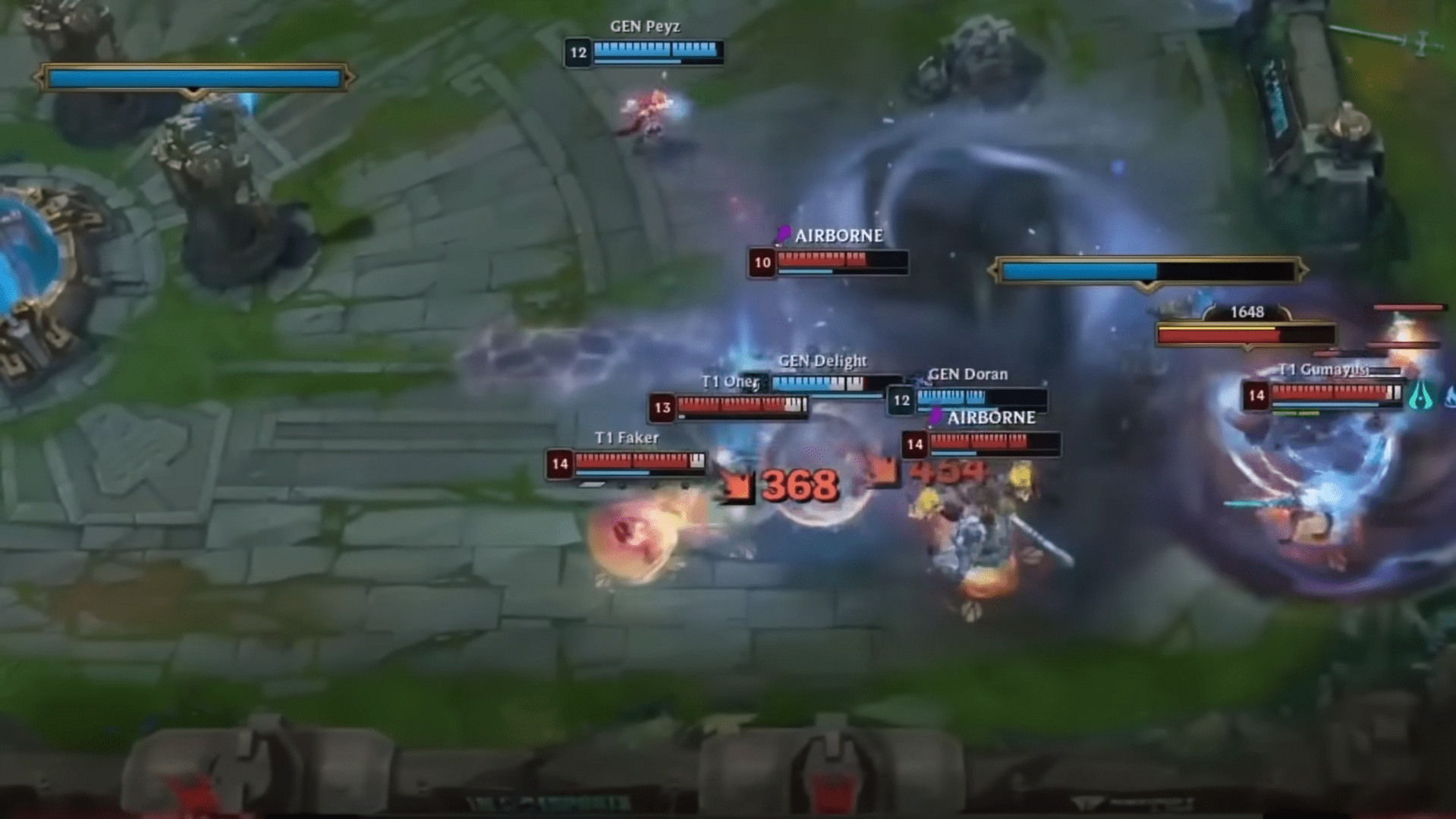 Aurelion Sol bug appeared in the T1 - Gen.G match - source: YouTube