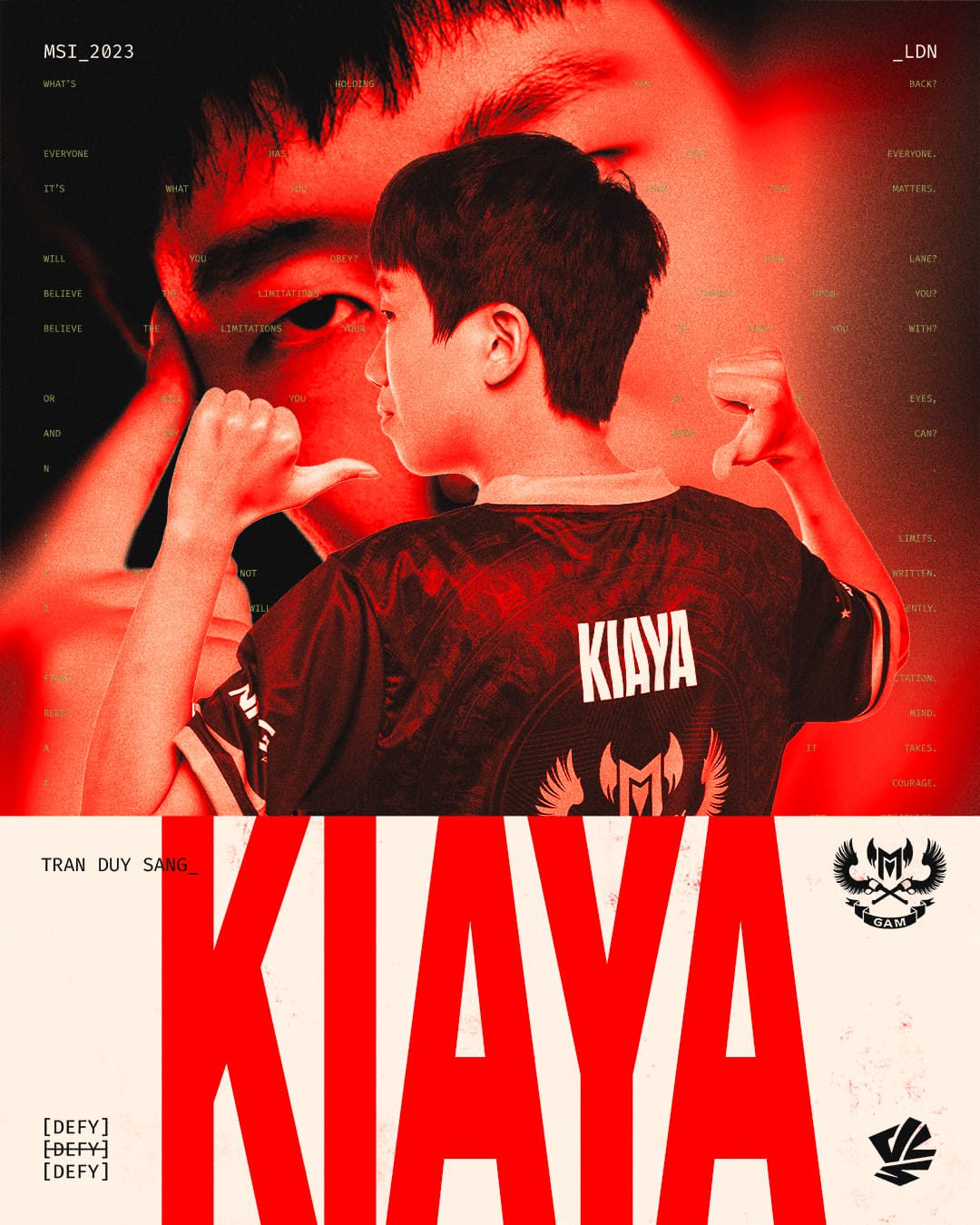 Kiaya and GAM need to learn from their experiences to perform better at this MSI - source: VCS Fanpage