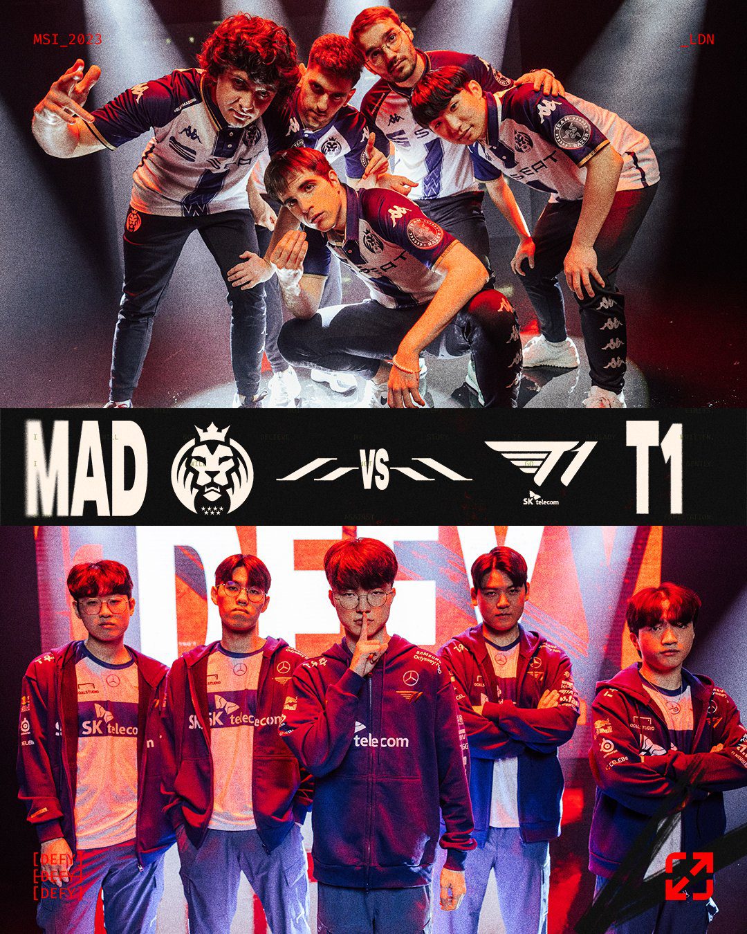 The highly controversial post right before the debut match of the two teams at this year's MSI - source: Twitter