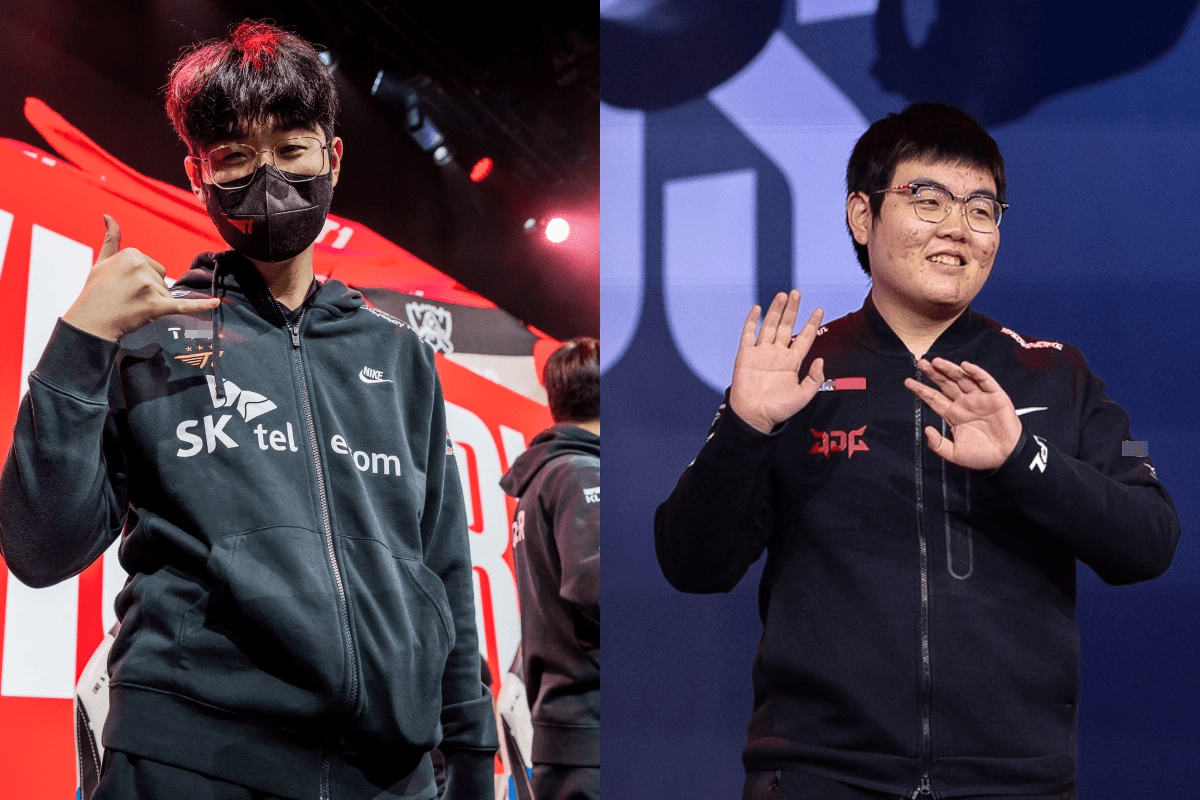 T1 won decisively against JDG at Worlds 2022 - source: Twitter