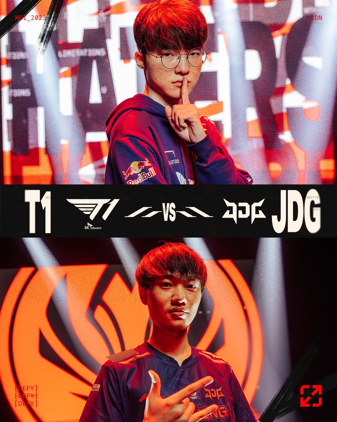 The highly anticipated match between T1 and JDG