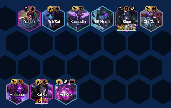 Players can apply various builds for the Void tribe while this composition remains strong