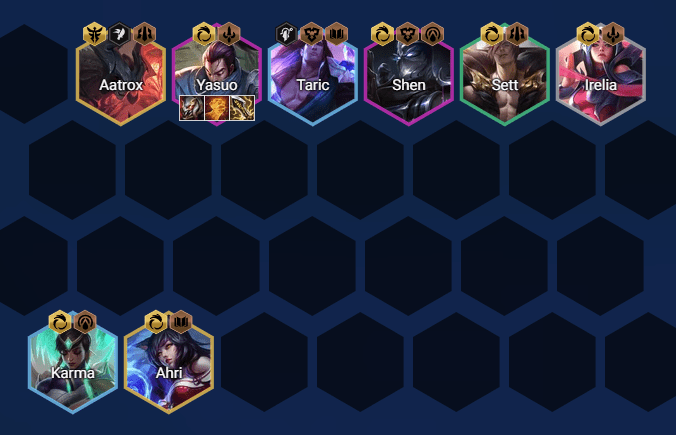 A complete composition at level 8 with the 6 Ionia trait