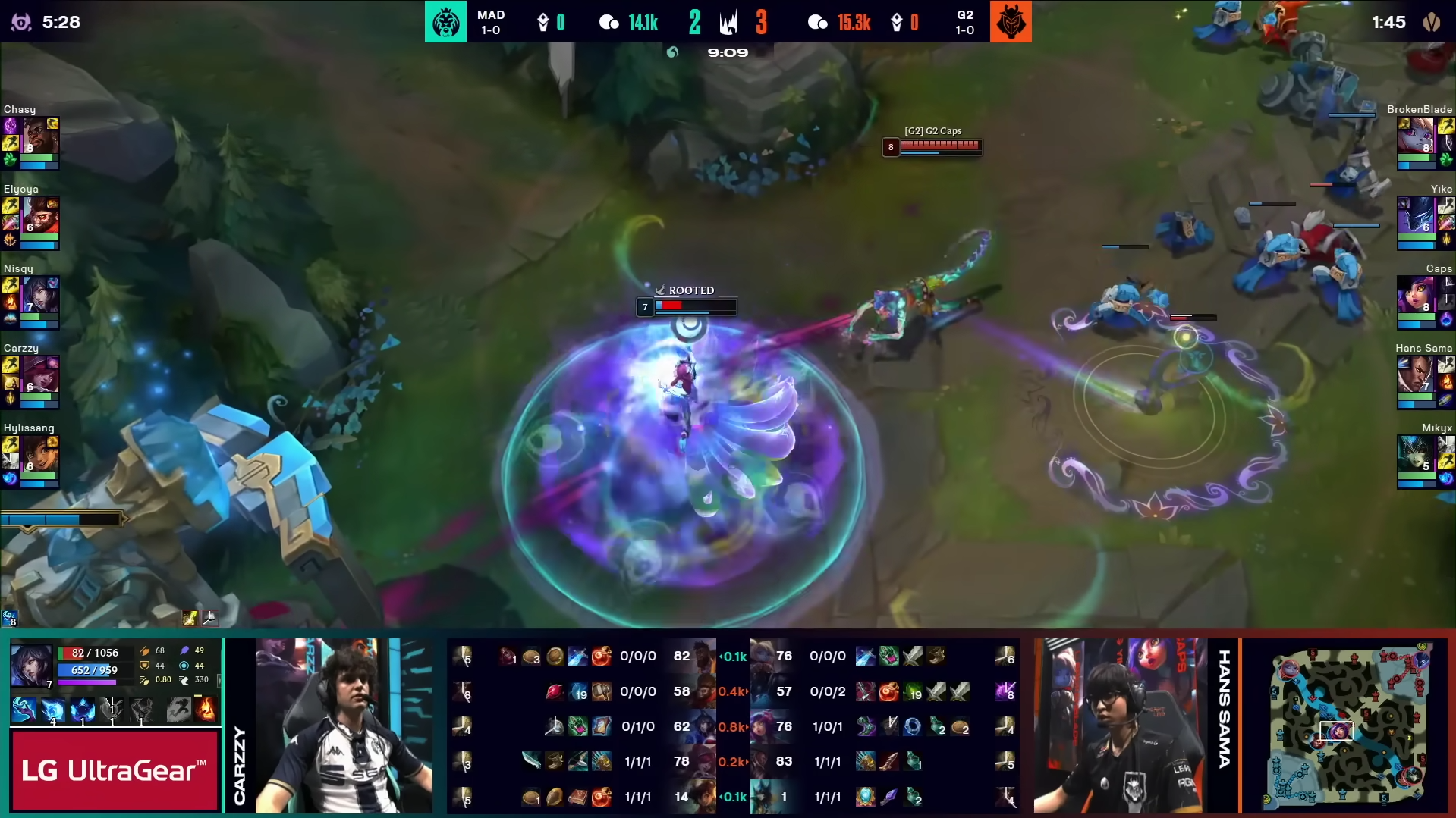 Caps' combo takes down Nisqy despite the opponent's caution