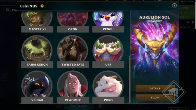 But players choose Poro the most despite this Legend not providing any effects