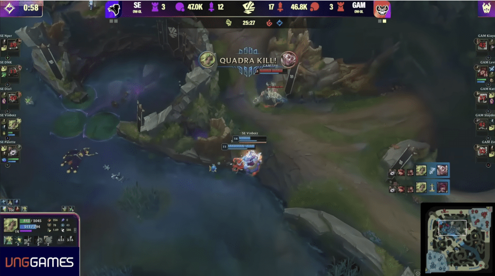 Vinboiz secured a Quadra Kill