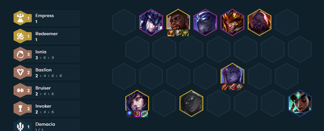An example of a complete level 9 composition with Ahri - Bel’Veth as carries