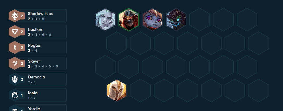 The starting composition players should aim for