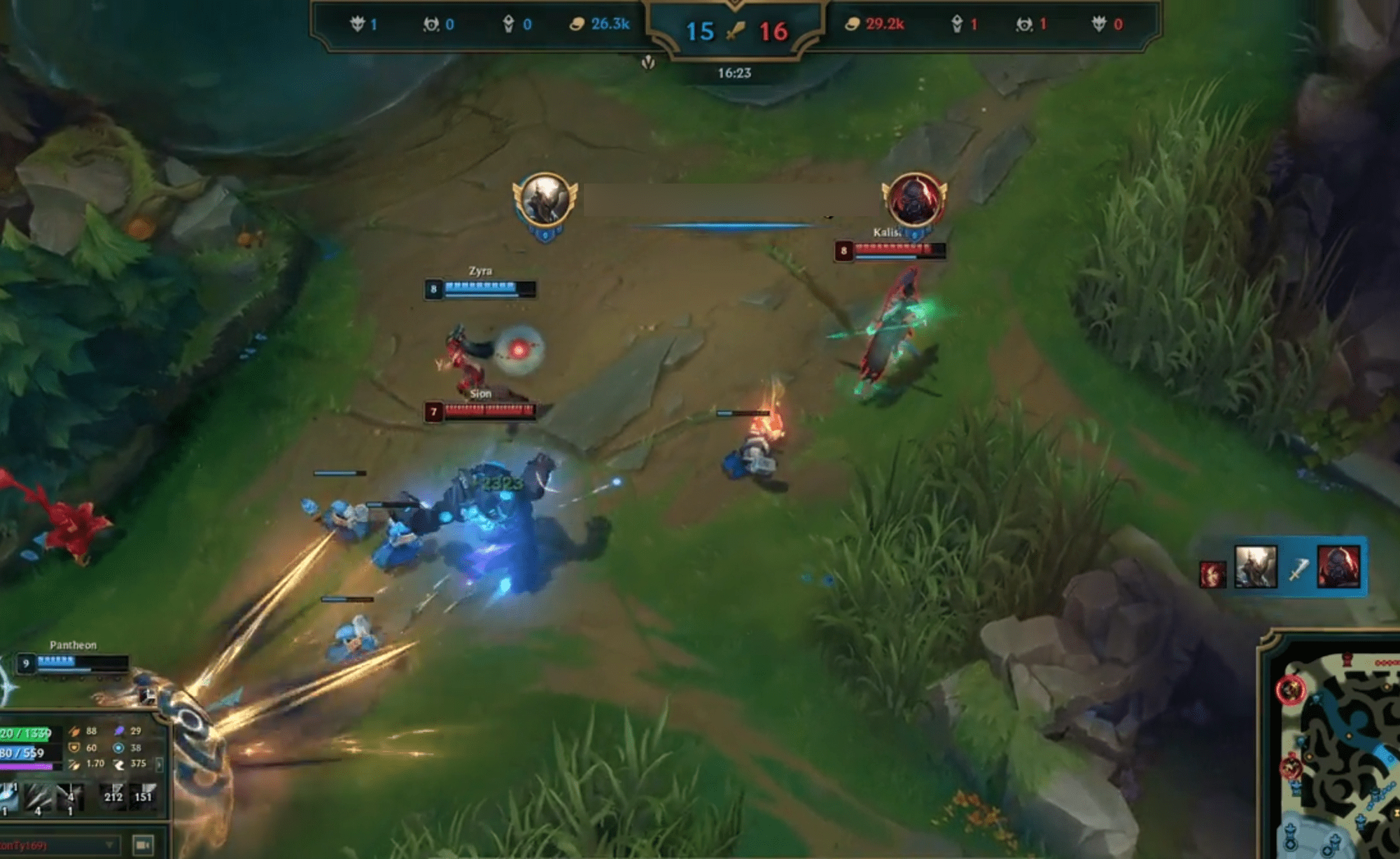 Sion was taken down and activated his passive