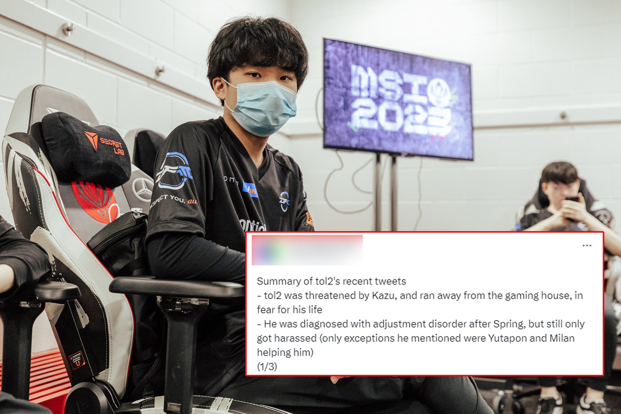 Player tol2 had to escape from DFM's gaming house and shared that he felt his life was in danger
