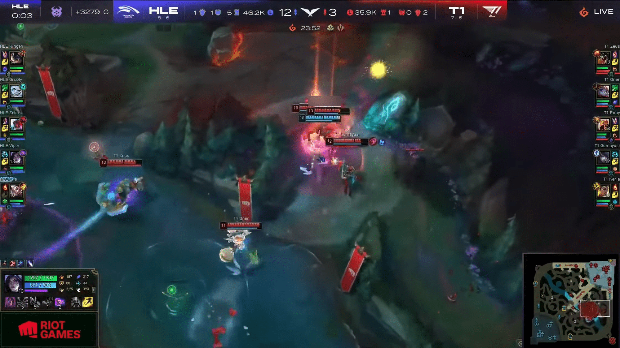 Oner had a forgettable day, like this useless Herald of Justice