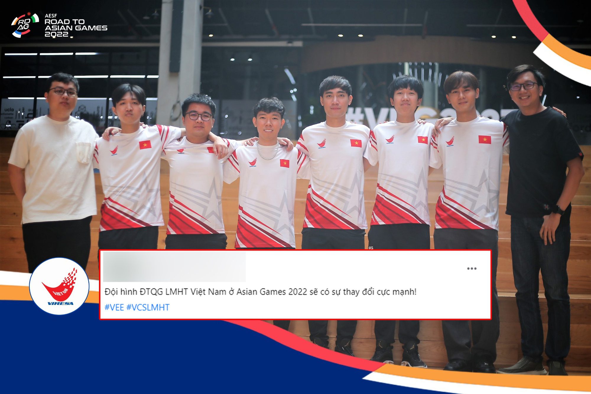 Information has emerged that Vietnam's League of Legends team for ASIAD will undergo changes