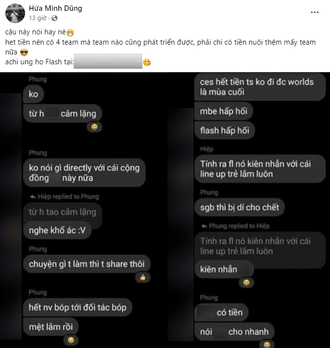 TF's side speaks out