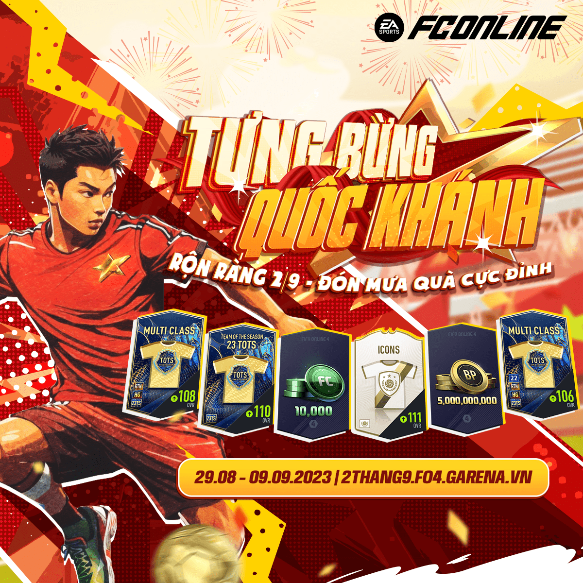 The event 'Joyous National Day' allows trainers to enjoy the holiday and receive many free in-game gifts