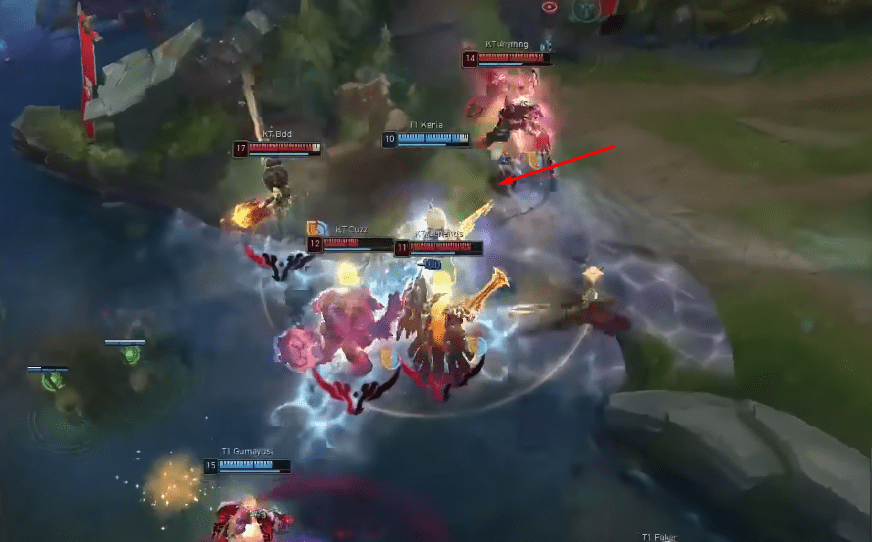 Keria executed an outstanding ultimate with Rell