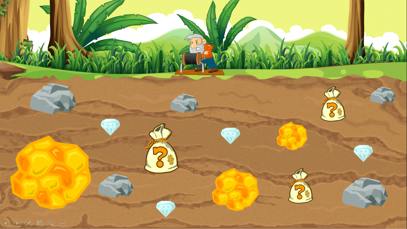 He decided to practice using the legendary Mining game