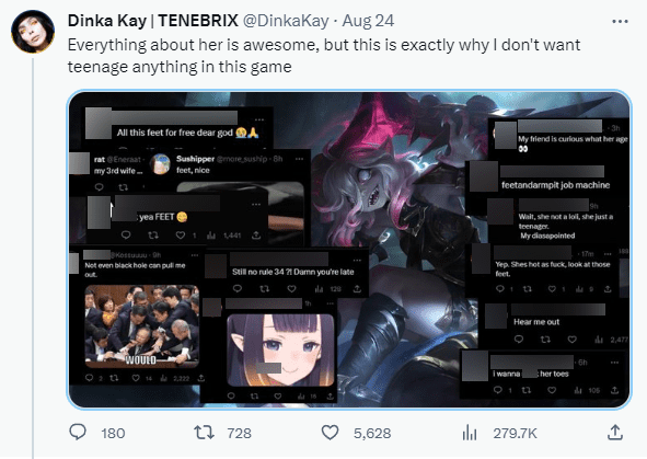 Streamer Dinka Kay upset