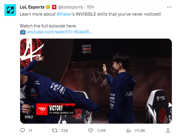 Riot even made an entire clip analyzing Faker's skills