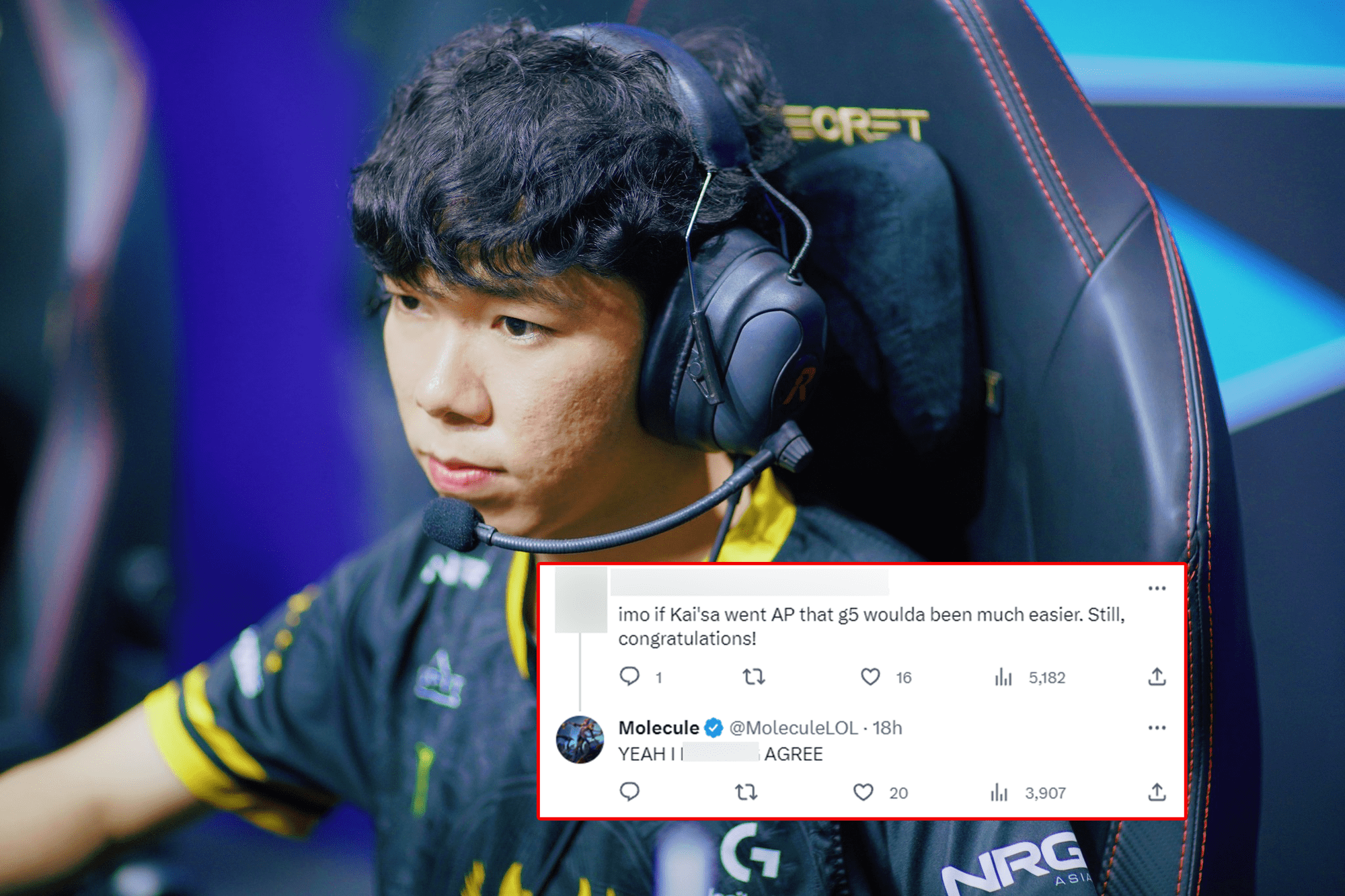 Slayder's item build in game 5 was deemed inappropriate