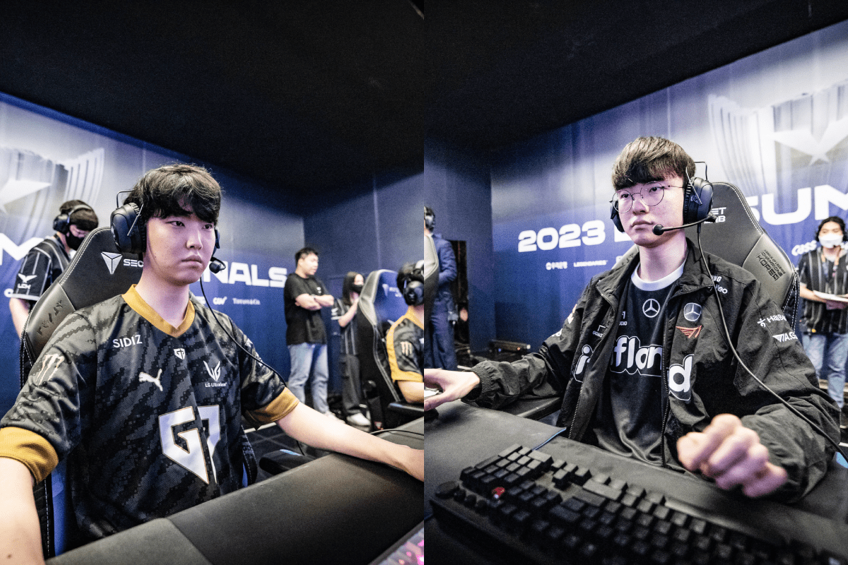 Gen.G (left) and T1 have opposing roster construction directions in recent years