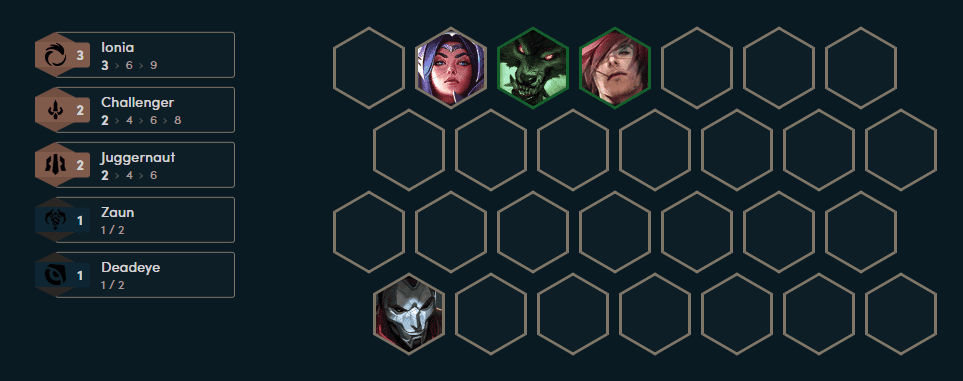 Ideal starting composition with a 3 Ionia setup combined with Warwick