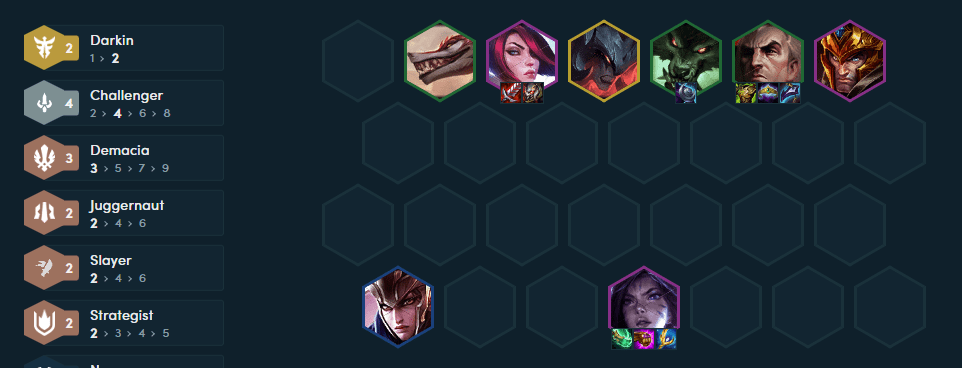 Complete composition with Fiora and Kai'Sa as carries