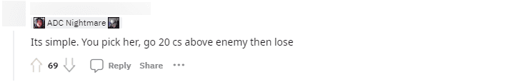 Simply put, you pick Caitlyn, have 20 CS more than your opponent, and still lose