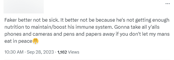 Fans are upset and suggest not making Faker interact and take photos as much as he has been
