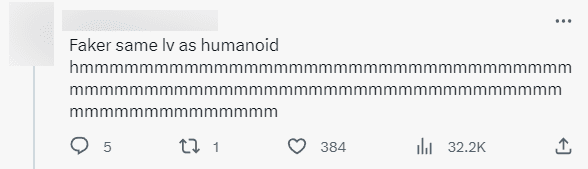 'Faker is on par with Humanoid?'